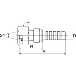 Įdėklas DN16-M26x1.5 10GS18FDLORX
