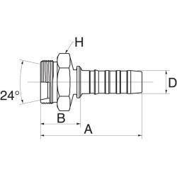 Įdėklas DN16-M30x1.5 10GS21MFG