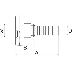 Įdėklas Poclain DN16-21mm 10GS21FPFL