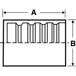 Antgalis Ø71,9x76,5 mm DN40 cinkuotas, baltai pasyvuotas, sklendės 24GSP1F4