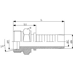 Įdėklas DN10-M16x1.5-10L Nerūdijančio plieno PR1010RVS