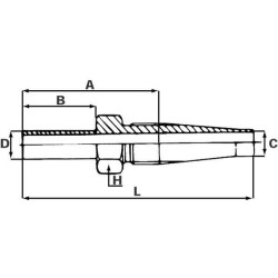 Daugkartinio naudojimo jungtis DN8 (5/16") U812