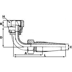 Įdėklas DN13-1/2 BSP-90° F13890