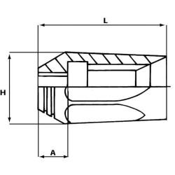 Daugkartinio naudojimo antgalis DN10 (3/8") 2SN SHT10