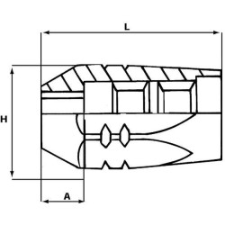 Daugkartinio naudojimo antgalis DN06 (1/4") 2ST SHS6