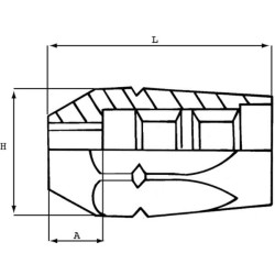 Daugkartinio naudojimo antgalis DN10(3/8") 1ST SNS10
