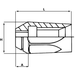 Daugkartinio naudojimo antgalis DN10 (3/8") 1SN SNT10