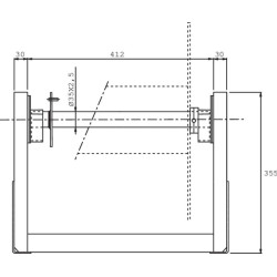 Vienos žarnos ritės laikiklis OBS201