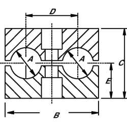 Vamzdžio spaustukas, PP, 17,2/17,2 mm (1) RS912206P001