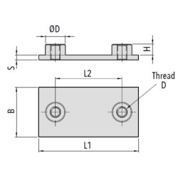 Suvirinimo plokštė, serija C2 B251P2