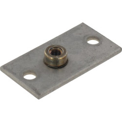 Dviejų skylių plokštė iš nerūdijančio plieno, Gr.0 RS9410RVS