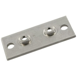 Dviejų skylių plokštė iš nerūdijančio plieno, 2 gr. RS9412RVS