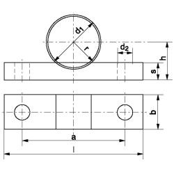 Vamzdžio spaustukas 1 1/4" KUPL32424