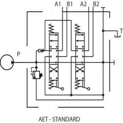 Valdymo vožtuvas SD5/2-P-2x28-AET BEW.HU SD52004