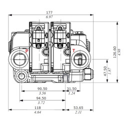 Priekinio krautuvo vožtuvas DLM122/2 Can-bus DLM1222001
