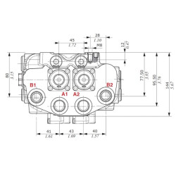 Priekinio krautuvo vožtuvas SDM122/2 Can-bus SDM1222002