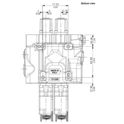 Priekinio krautuvo vožtuvas SDM122/2 Can-bus SDM1222002