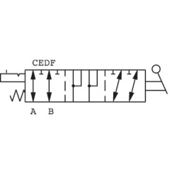 6 padėčių vožtuvas 6A-12L 3/8 BSP DF056001