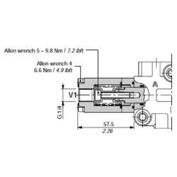 Hidraulinis valdymas.b pusė SD4/5/6 SD95B81A2
