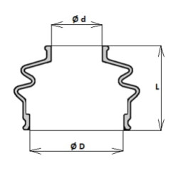 Dulkių dangtelis rankenai SD 18 SD918BS