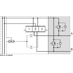 Amortizatorius - vožtuvas PVG32 250 BAR PVG32157B2250