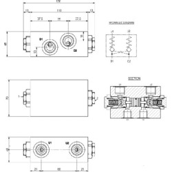 Pilotuojamas patikros įtaisas VBPDL 10 A VBPDL10DF