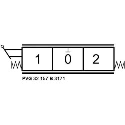 Mechaninis rankinis valdiklis 157-B-3171 PVG32157B3171