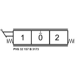 Mechaninis rankinis valdiklis 157-B-3173 PVG32157B3173