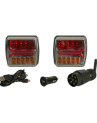 LED bevieliai preikabos žibintų komplektai