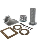 Bakų užpildymo jungtis ir dangteliai