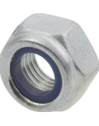 DIN 985 šešiakampės colinės fiksavimo veržlės