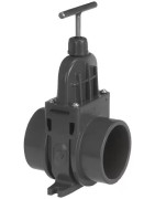 PVC uždorio (sklendės) vožtuvas su mova