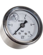 Slėgio matuokliai su galine jungtimi