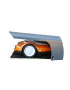 Robotų vejapjovių instaliacija, peiliukai ir baterijos