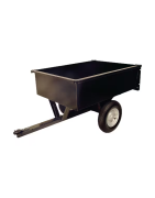 Traktoriukų priekabos, barstytuvai ir sniego peiliai