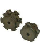 Grindų grandinės - Ketaus žvaigždutės - Įtempimo volai